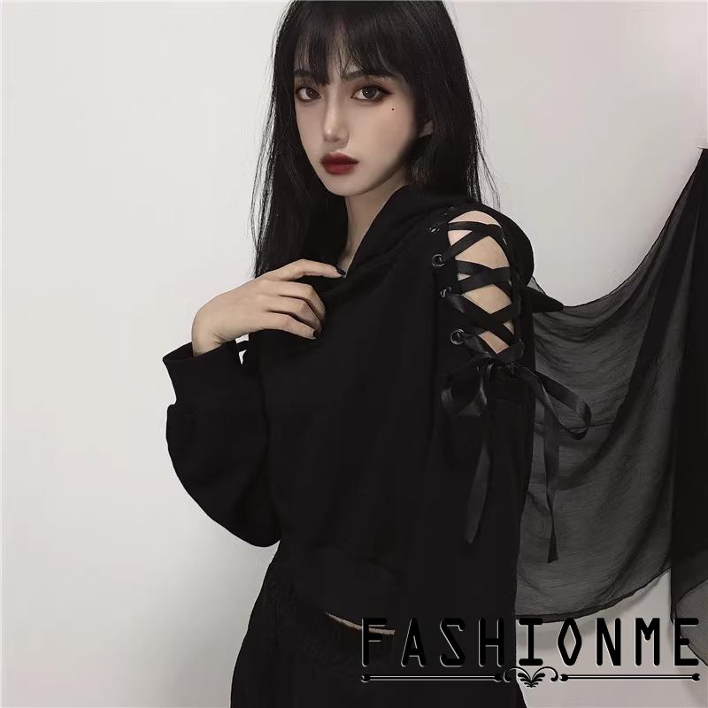 Áo Hoodie Tay Dài Hở Rốn Thời Trang Cho Nữ