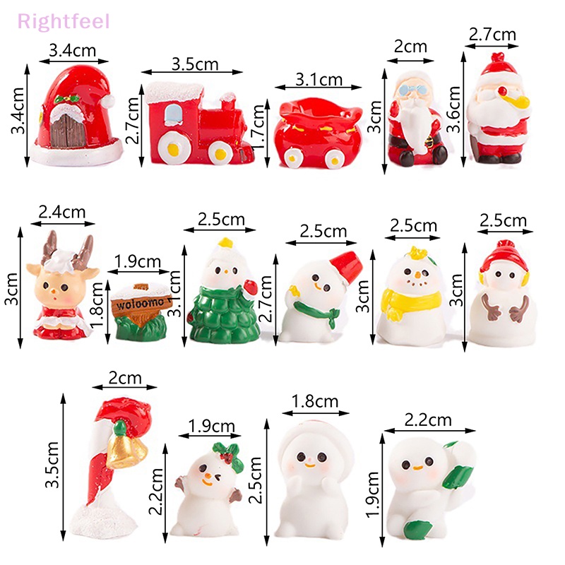 Đồ trang trí Ông Già Noel mini Trang Trí Tiểu Cảnh / Xe Hơi Mới