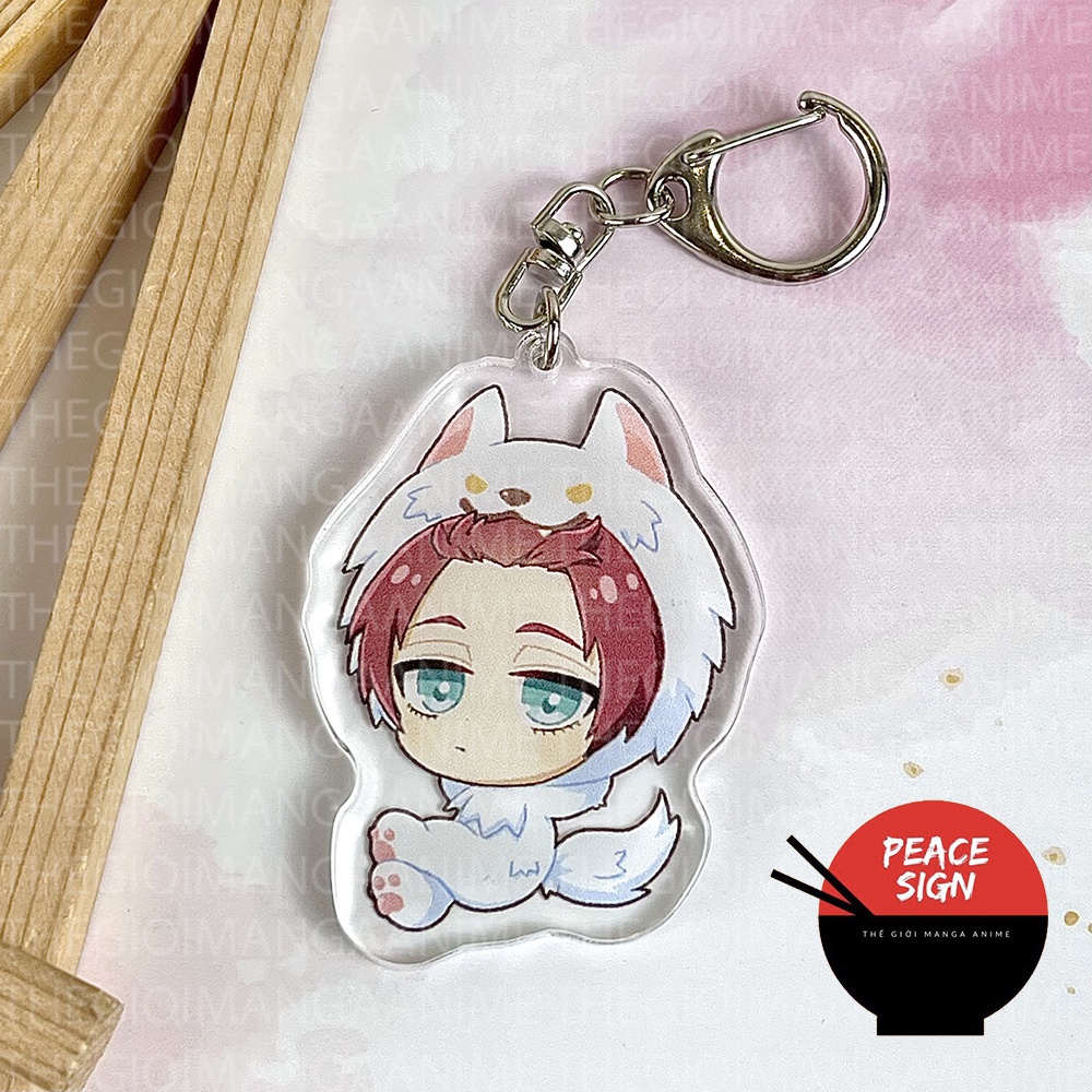 Móc khóa BLUE LOCK ver SỞ THÚ in hình anime chibi mica trong acrylic keyring dễ thương nagi bachira sae reo isagi