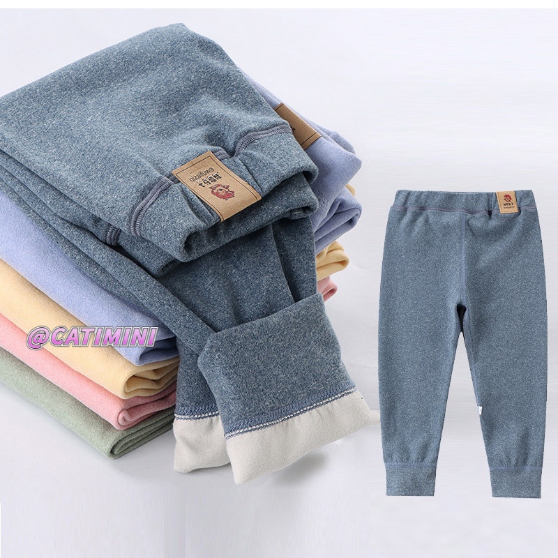 Catimini Quần Legging Nhung Dày Dặn Ấm Áp Dành Cho Bé Trai Và Bé Gái