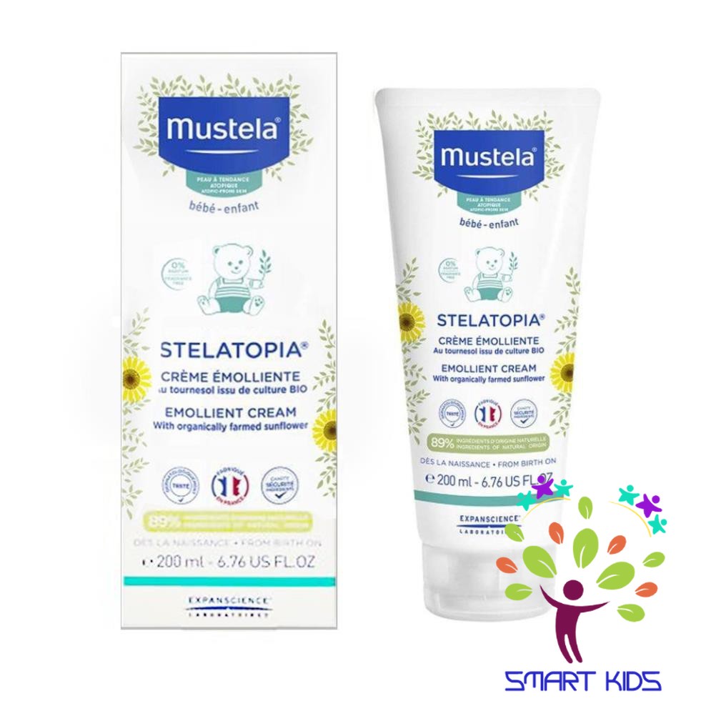 Kem Dưỡng Da Chàm Thể Tạng  Mustela Stelatopia+ Lipid-Replenishing Cream 150ml
