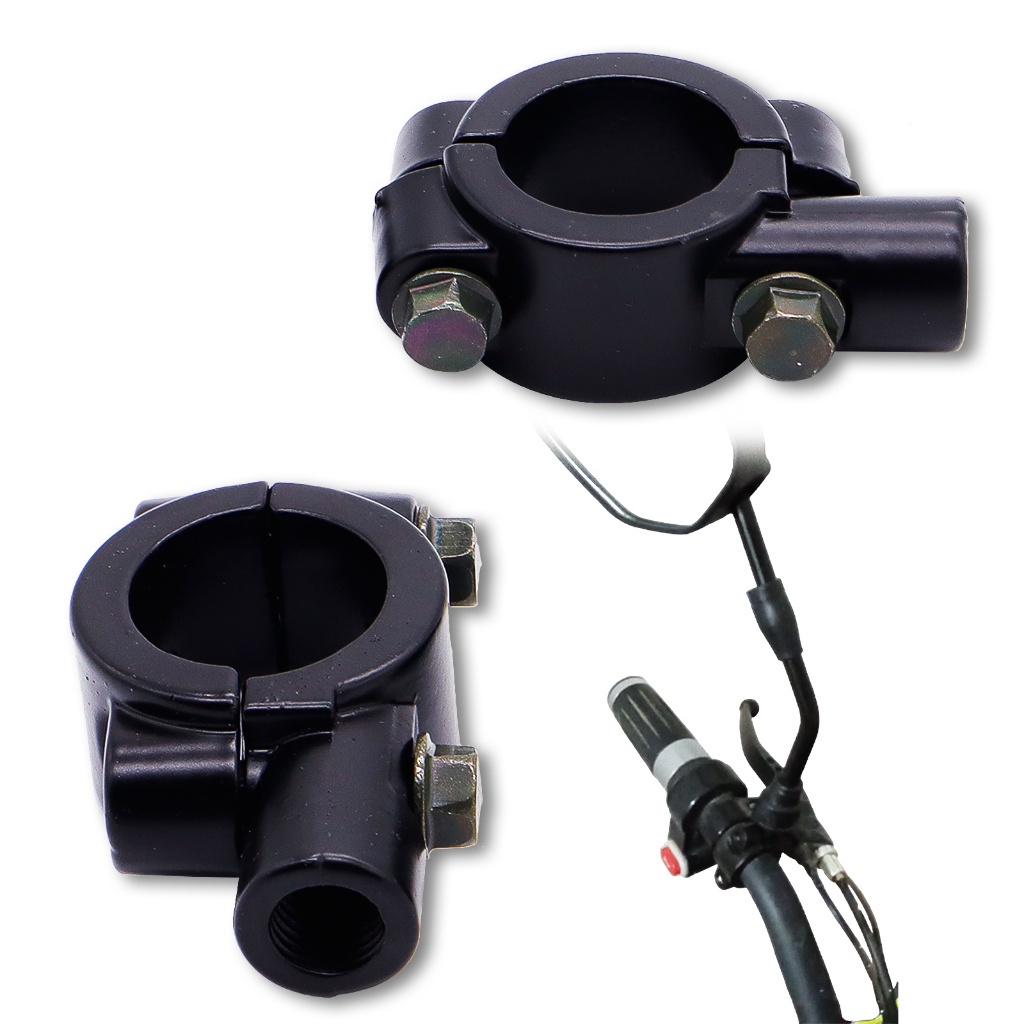 1 Bộ Giá Đỡ Gương Chiếu Hậu Bằng Nhôm Kích Thước 8mm 10mm Chuyên Dụng Cho Xe Máy / scooter atv