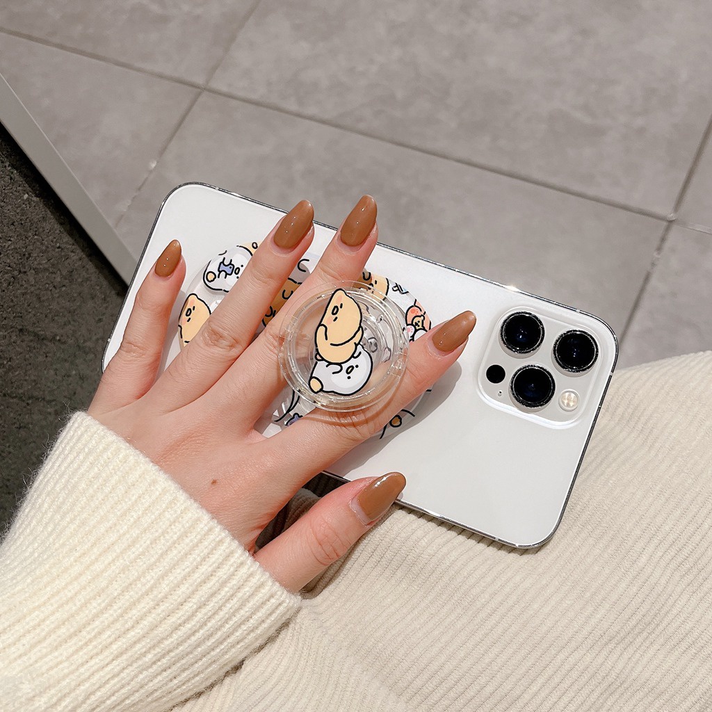 Giá Đỡ Điện Thoại / Máy Tính Bảng Bằng pc Họa Tiết Thỏ Hoạt Hình Dễ Thương