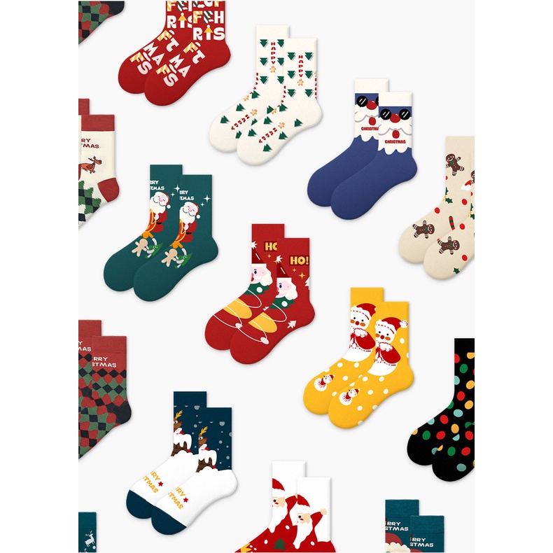 Vớ Giáng Sinh. ins Phong Cách Hàn Quốc Dễ Thương Dành Cho Cặp Đôi