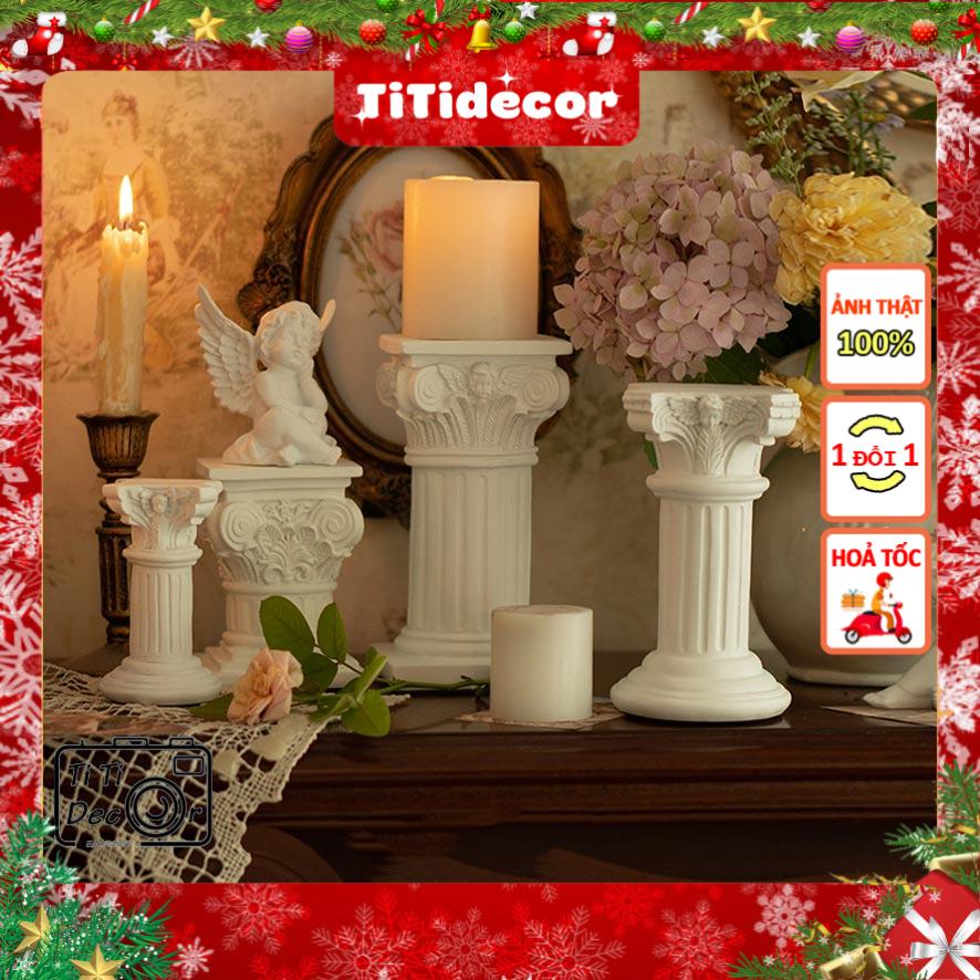 Trụ La Mã Lớn TiTi Decor Trang Trí Chụp Ảnh, Chân Nến Decor