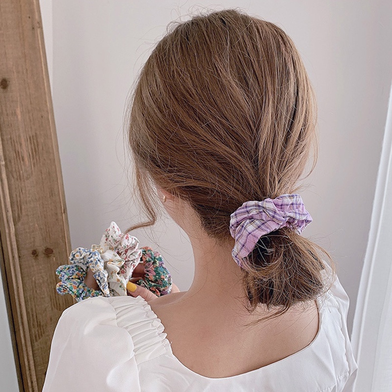 Set 8 Dây Cột Tóc Co Giãn Nhiều Màu Dễ Thương