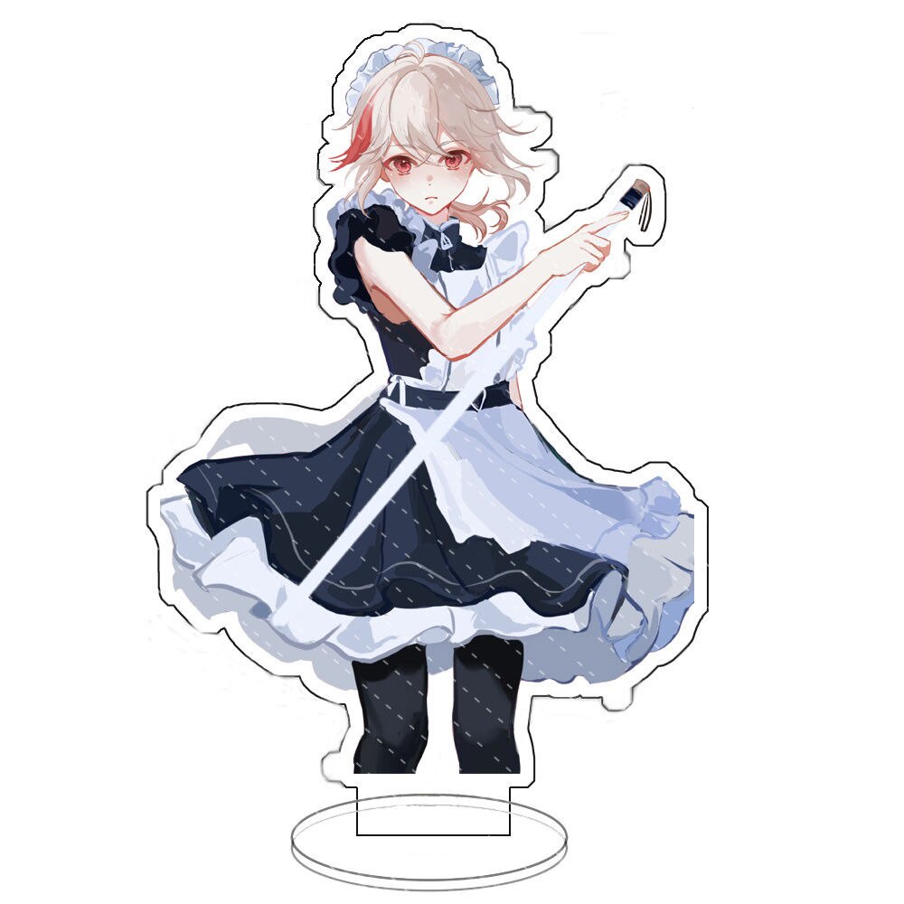Mô hình Standee Genshin Impact Standing Anime Tighnari CYNO decor góc học tập để bàn làm việc cao 15cm