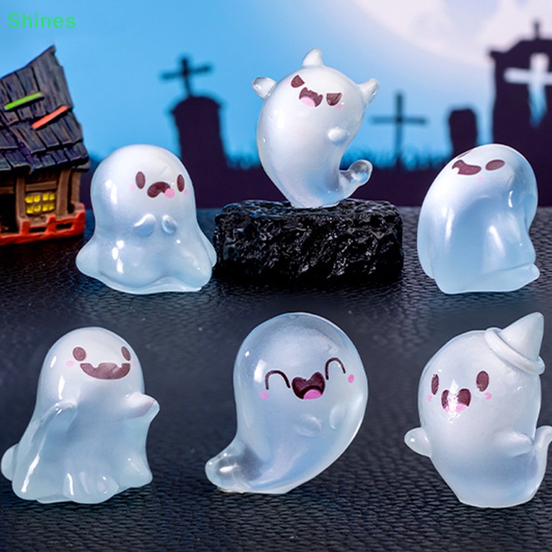 Shines Mô Hình Búp Bê Ma Phát Sáng Trong Đêm halloween mini Bằng Nhựa resin Để Bàn Trang Trí diy vn