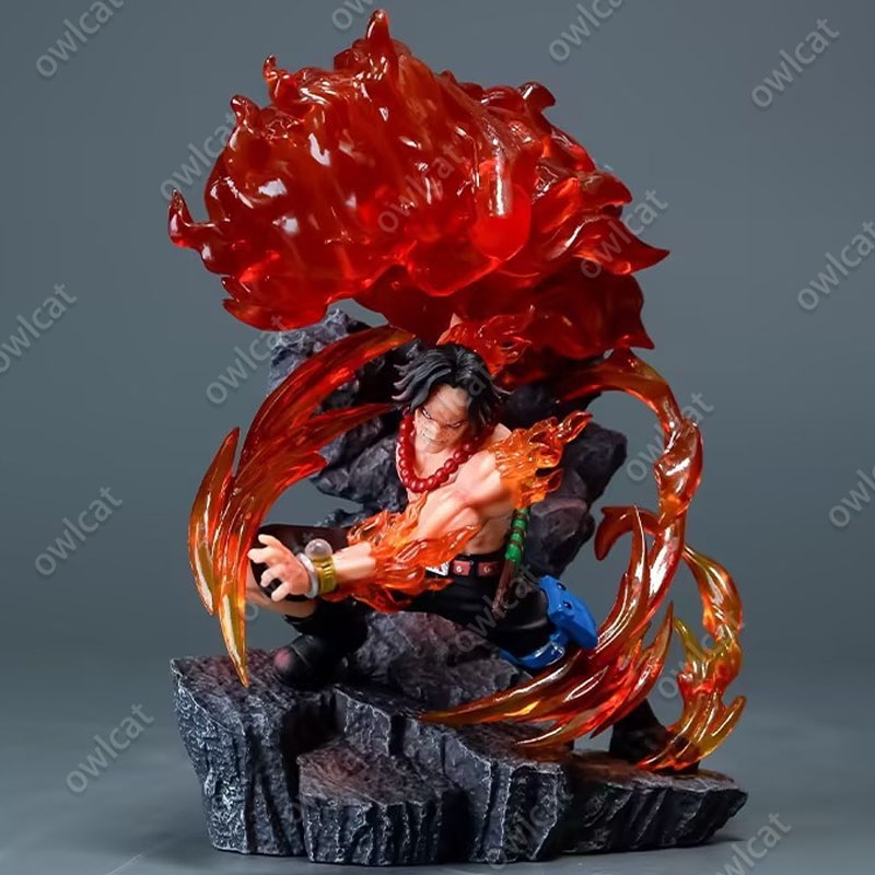 Mô Hình Nhân Vật One Piece Fire Fist Ace  17cm Big Size GK Figure Portgas D. Ace Dai Enkai: Entei Whitebeard 2st Division Commander PVC OnePiece Packed in Box Model