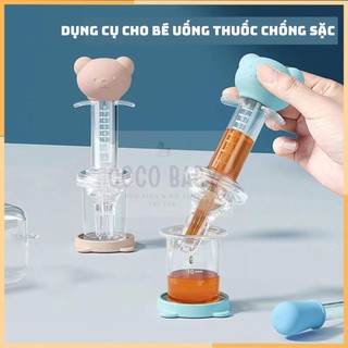 Dụng cụ cho bé uống thuốc, chống sặc, có đầu bú silicon mềm mại