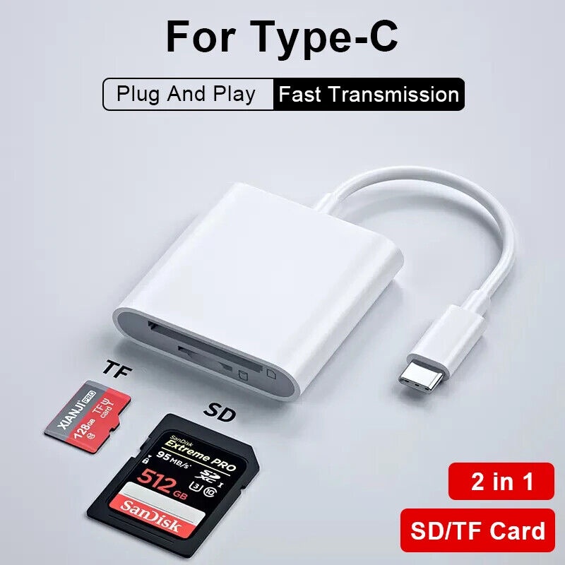 Đầu Đọc Thẻ Nhớ tf sd 3 Trong 1 Cho iphone 15 pro max