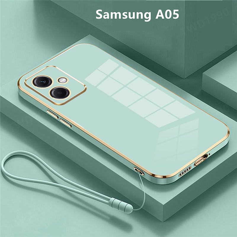 Ốp Lưng Samsung A05 Màu đặc Mạ điện Mềm Ốp Điện Thoại Samsung Galaxy A05