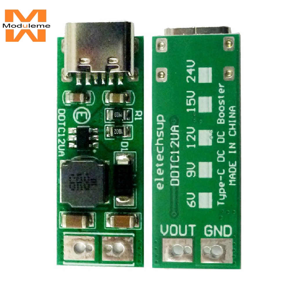 Mô Đun Điều Chỉnh Tăng Áp 9w mini type-c usb dc 5v Sang 6v 9v 12v 15v 24v dc dc pwm