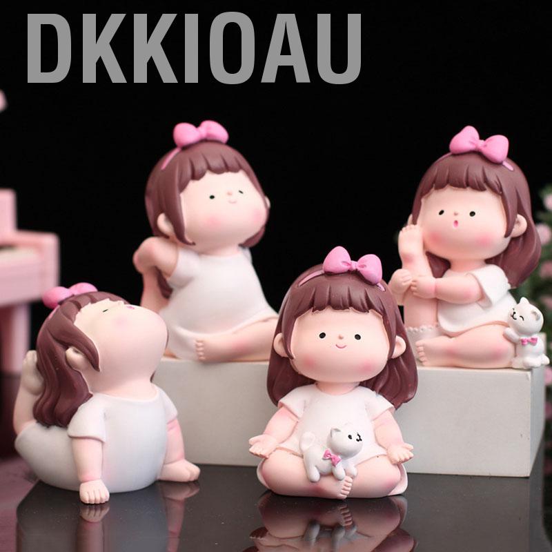 Dkkioau Yoga Girl Figurine  Sports Lovely for Home