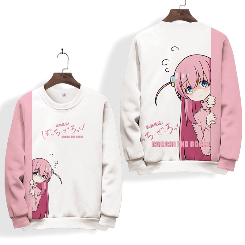 Áo hoodie Tay Dài Hóa Trang Nhân Vật anime bocchi the rock 3d Thời Trang Cho Nữ
