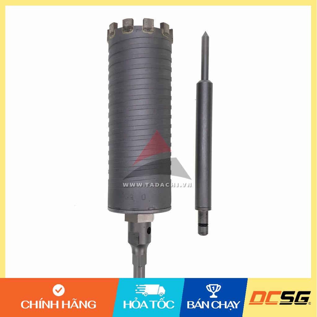 Mũi khoan rút lõi bê tông 55mm chuôi ST cho máy khoan đầu kẹp Unika ES-D55ST | DCSG