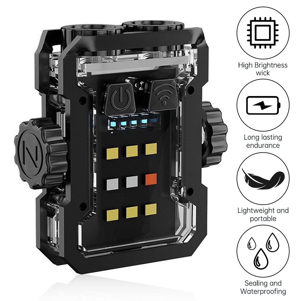 Móc Khóa Đèn Pin edc 6 Chế Độ Kèm Đèn Pin Nam Châm Loại c Tiện Dụng Mang Theo Du Lịch Cắm Trại