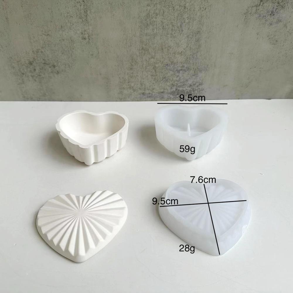 Khuôn silicone Làm Hộp Trang Sức Thủ Công Hình Sọc Dọc Độc Đáo