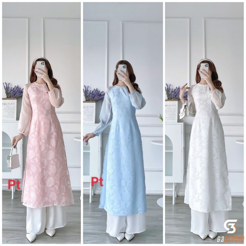 🥰 Áo dài cách tân ren hoa 4 tà nữ đẹp hàng thiết kế cao cấp giá sỉ