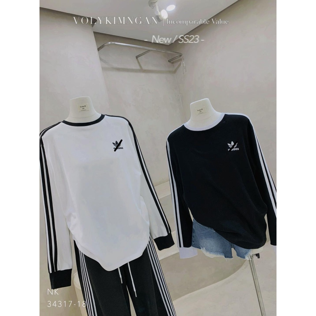 Áo td sọc adi.das 2 màu