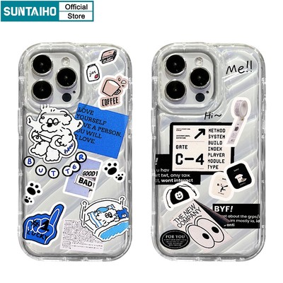 Suntaiho Ốp Điện Thoại tpu Mềm Chống Sốc In Hình Chú Cún Cho iphone 15 14 12 13 11 pro max ip 7 8 plus x xs xr xs max