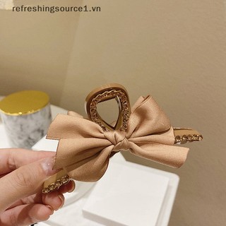 Kẹp Tóc Nơ Đính Đá Thanh Lịch Cá Mập {refre 1.vn}