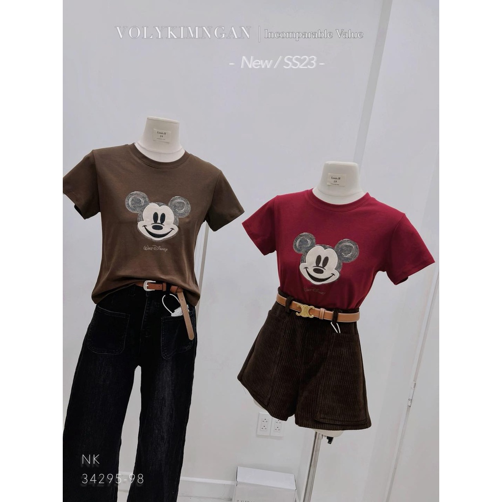 Áo ba.sic đầu mic.key louis.h