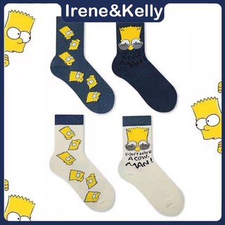 Vớ cotton Nguyên Chất Họa Tiết Hoạt Hình simpson Sành Điệu Cho Nam Và Nữ