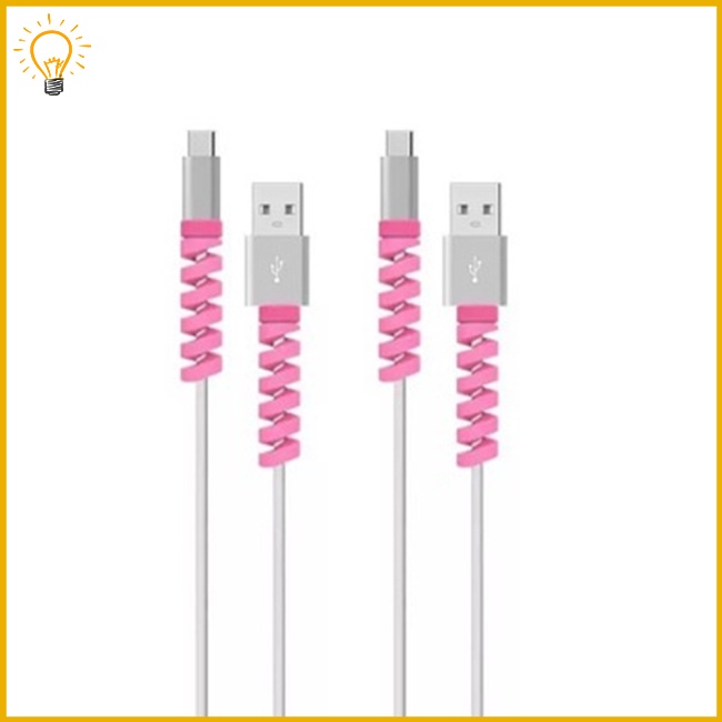 Phụ Kiện Bảo Vệ Dây Cáp Sạc Điện Thoại Bằng Silicon Chống Đứt Tiện Dụng