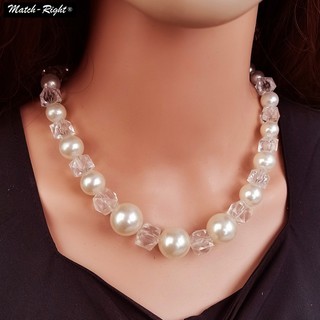 Vòng Cổ choker Đính Hạt Ngọc Trai Phong Cách vintage