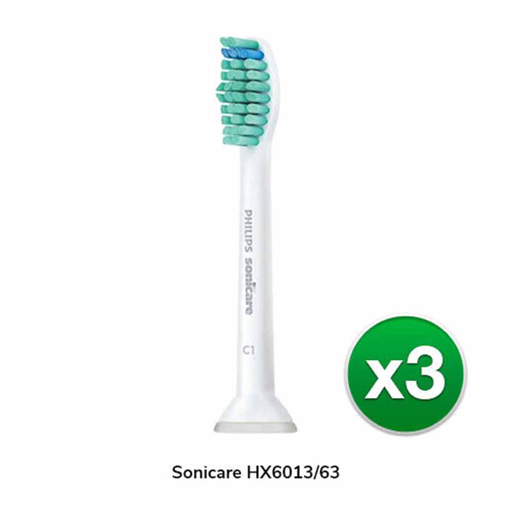 Philips Sonicare Proresults C1 HX6013/43  /S hx6054/C3 hx9044 17/33Replacement Toothbrush Heads 3/4 Pieces