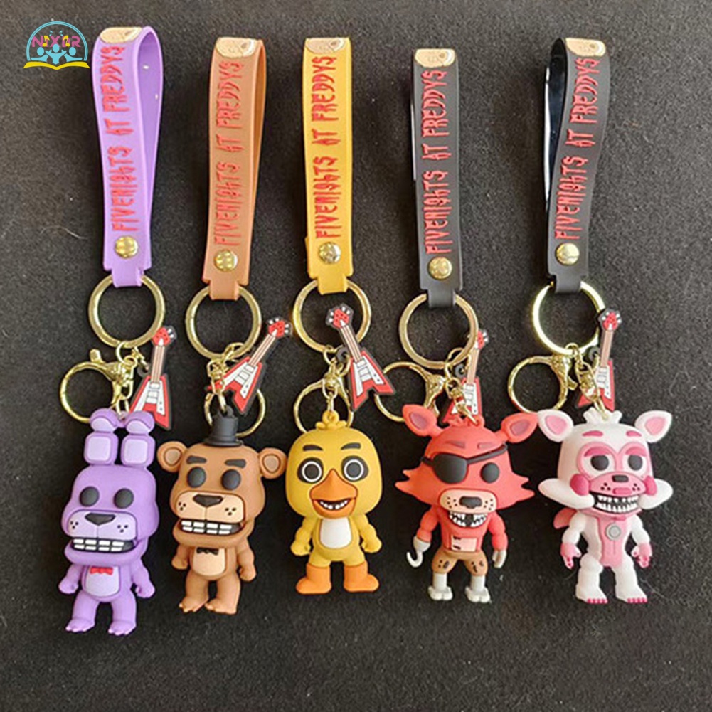 Móc Khóa Hình Gấu Bông Nửa Đêm Nhỏ Dễ Thương