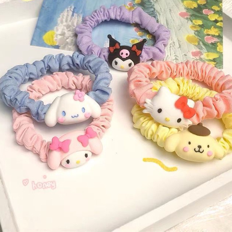 Dễ Thương Dây Buộc Tóc Hình Chú Chó cinnamon Nhồi Bông Đáng Yêu