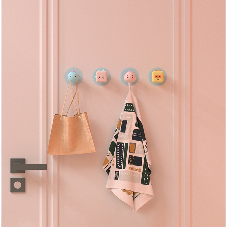 Mới Móc Treo Đồ Dán Tường Hình Thú Cưng 3d Nhiều Màu Sắc Đa Năng