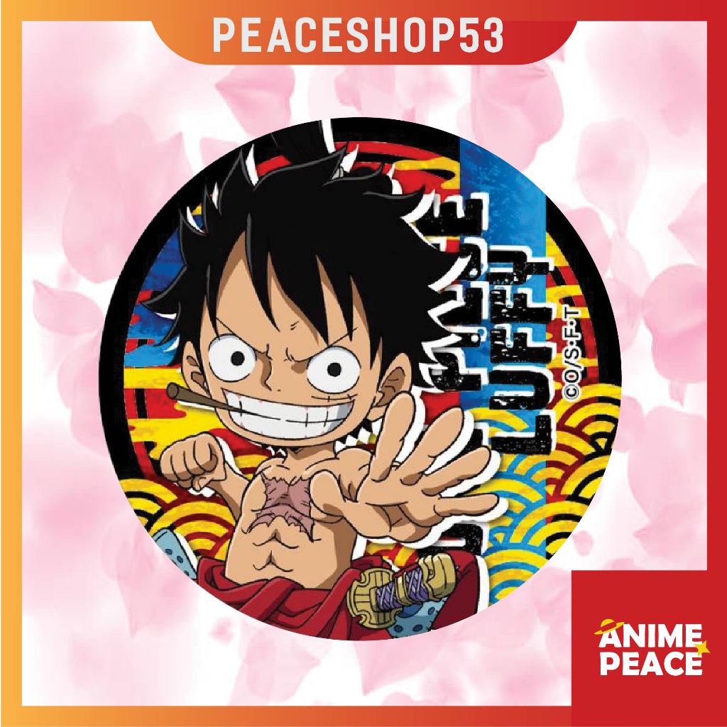 Huy hiệu One Piece Luffy Zoro Law Vocaloid Lấp Lánh Huy Hiệu One Piece Set Chibi HH70