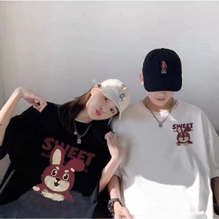 Shoptienich123kpop Áo Thun 100% cotton Tay Ngắn Dáng Rộng Thời Trang Dành Cho Cặp Đôi, áo phông 3158 in họa tiết