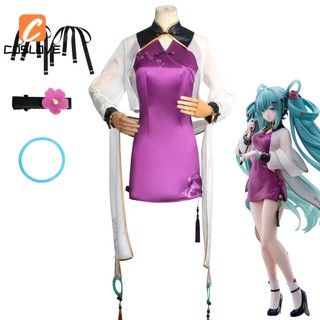Bộ Đầm Sườn Xám Hóa Trang Nhân Vật hatsune miku