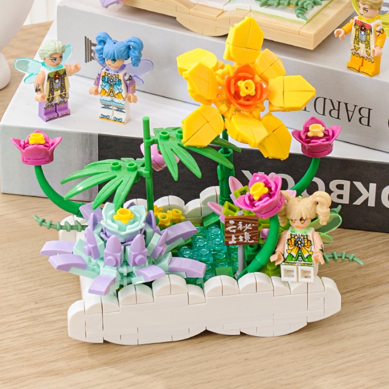 Lego Hoa Hướng Dương Bó Sắp Xếp Nông Nghiệp