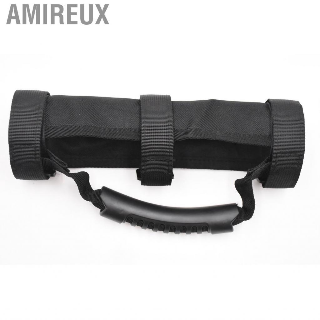 Amireux Roll Bar Top Grab Handle Ergonomic Design Comfortable Grip Strong Bearing Capacity Replacement for Wrangler