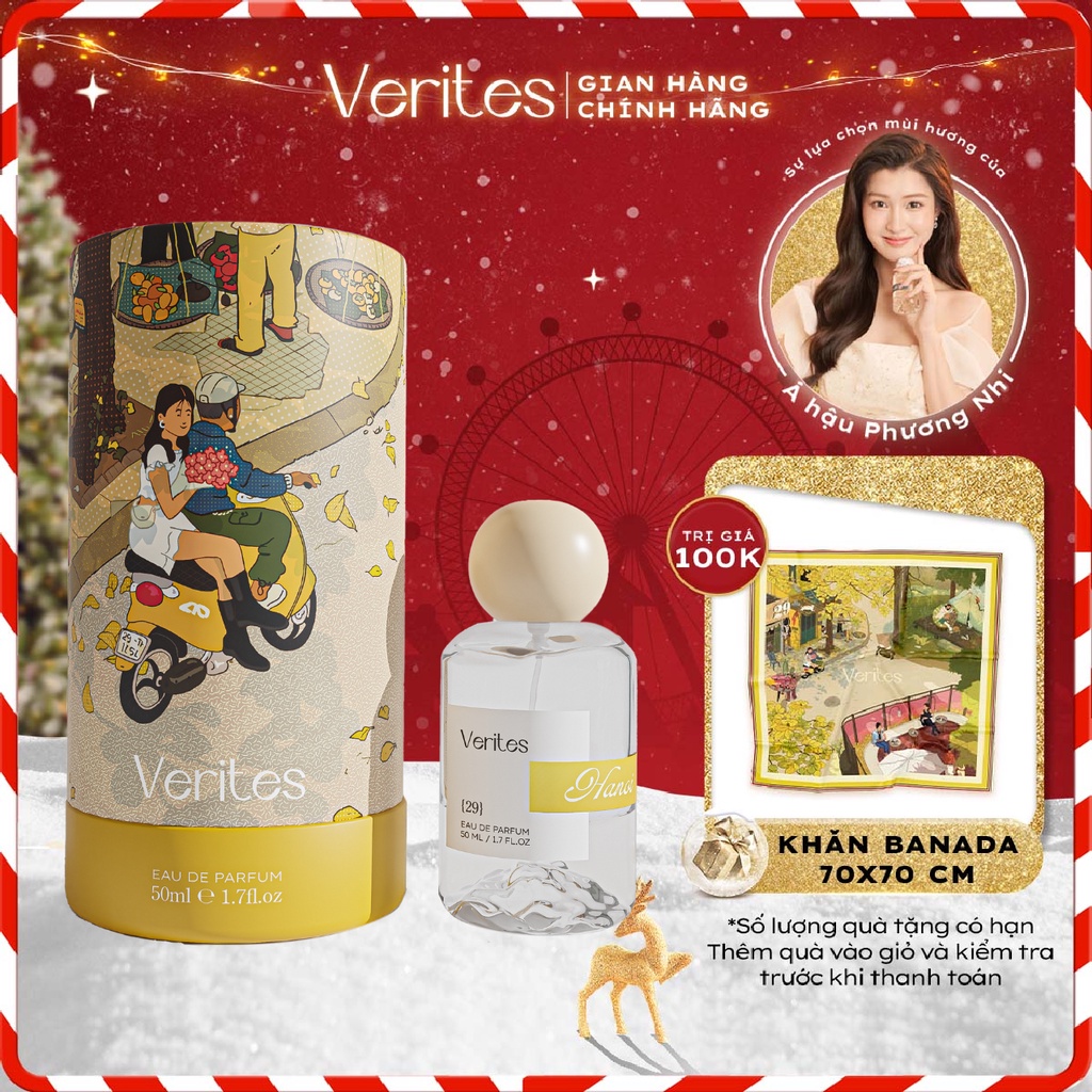 Bộ Sưu Tập 3 Hương Nước Hoa Nữ VERITES The City of Love EDP 20% Fullsize 50ml/Chai
