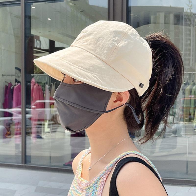 Mũ / Nón Lưỡi Trai Có Mặt Nạ Chống Nắng Thời Trang Dành Cho Nam Nữ