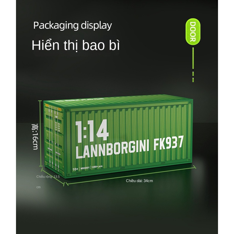 Đồ chơi lắp ráp siêu xe CyberPunk 1:14 1318+ PCS có điều khiển từ xa