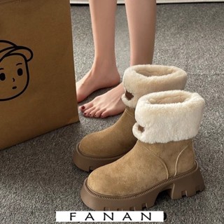 ZDJD giày nữ boot nữ giày đi tuyết boot cổ lông Bốt Đi Tuyết Thời trang Cá Tính Cho Nữ  Đế êm Độc lạ Thời thượng Phối màu tinh tế FSX23C0AWI 50Z231213