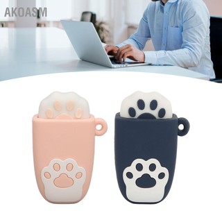 AKOASM Đĩa U USB2.0 Hoán đổi nóng Cat Paw Shape Phong cách hoạt hình Ổ đĩa flash di động chống rung để giành chiến thắng cho OS X