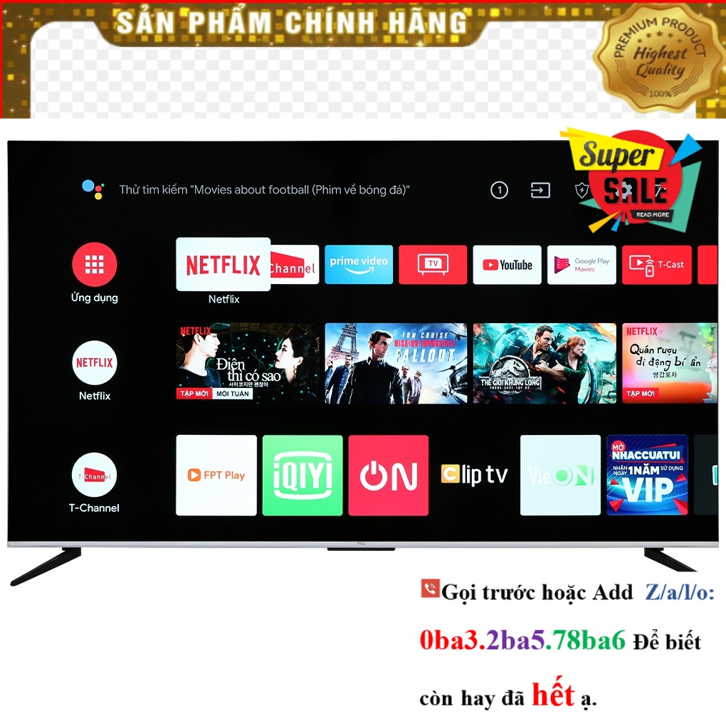[Hãng] Android Tivi TCL 65P737 4K 65 inch
