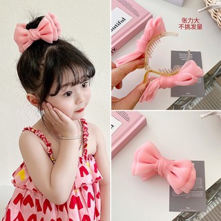 Kẹp tóc nơ đính đá cho bé gái