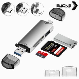 Đầu đọc thẻ sd 6 trong 1 bjone thẻ nhớ tốc độ cao xiaomi samsung huawei bộ chuyển đổi điện thoại loại c usb 3.0 đầu đọc thẻ otg