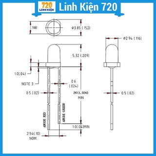 Combo 10 Led Siêu Sáng Phi 3mm Đủ Màu