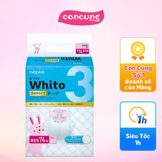 Bỉm tã dán Nhật Bản siêu cao cấp Whito Newborn 74 miếng