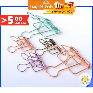 Kẹp giấy kim loại basic nhiều màu phụ kiện Decor Planner Bullet Journal K01
